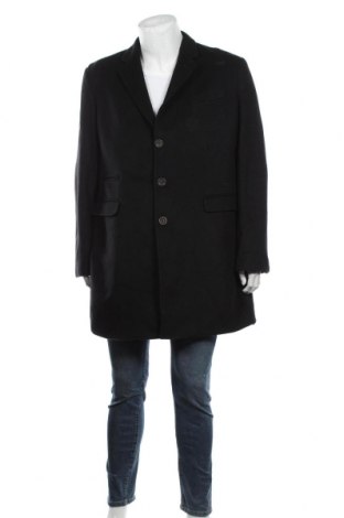 Męski płaszcz Trussardi, Rozmiar XL, Kolor Czarny, 90% wełna, 10% kaszmir, Cena 257,40 zł