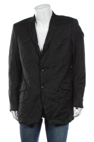 Ανδρικό σακάκι Dressmann, Μέγεθος XL, Χρώμα Μαύρο, Μαλλί, Τιμή 8,31 €