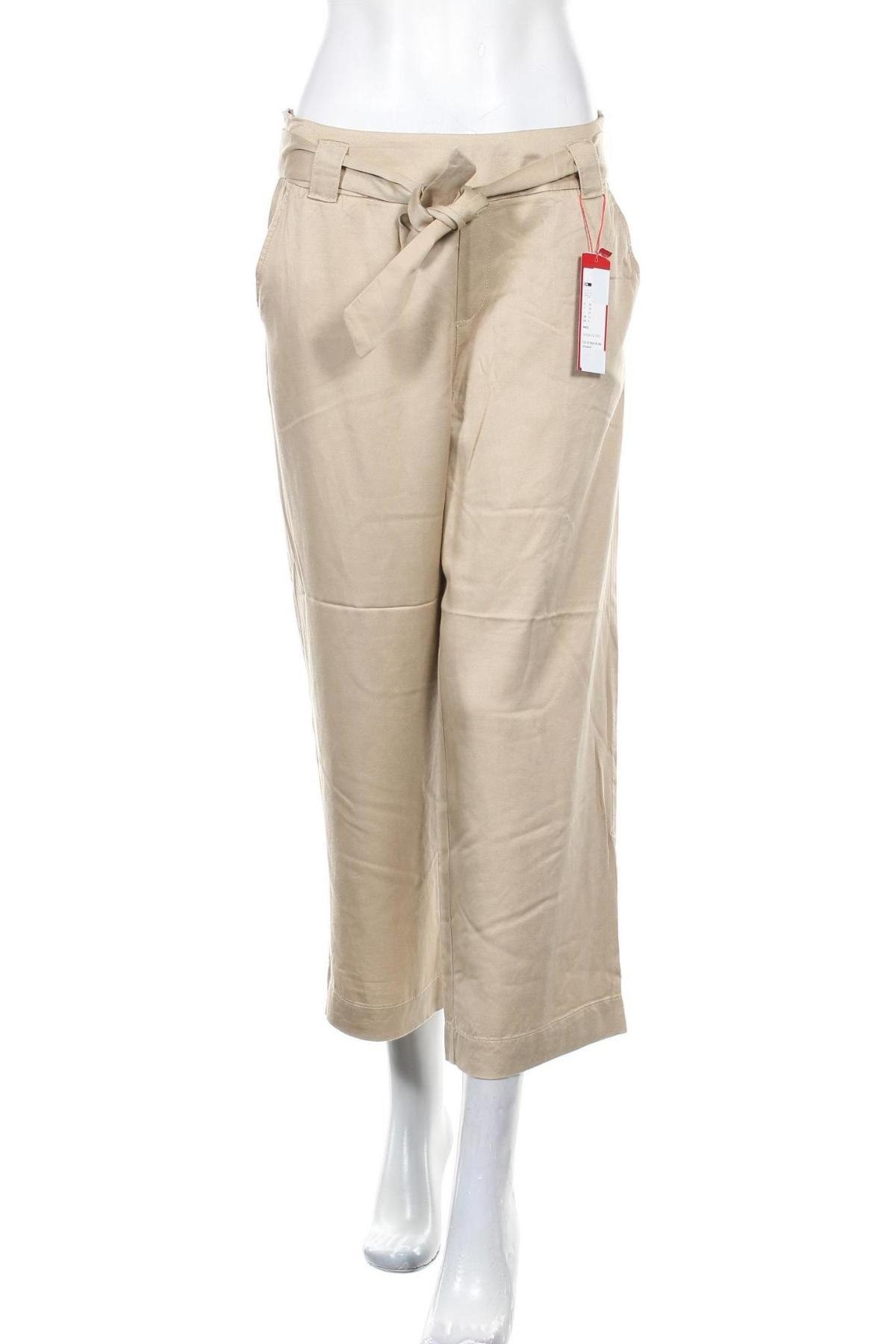 Дамски панталон S.Oliver, Размер S, Цвят Бежов, Лиосел, Цена 74,25 лв.