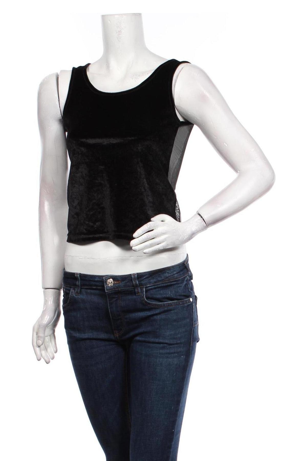 Γυναικείο αμάνικο μπλουζάκι, Μέγεθος S, Χρώμα Μαύρο, 100% πολυεστέρας, Τιμή 8,18 €