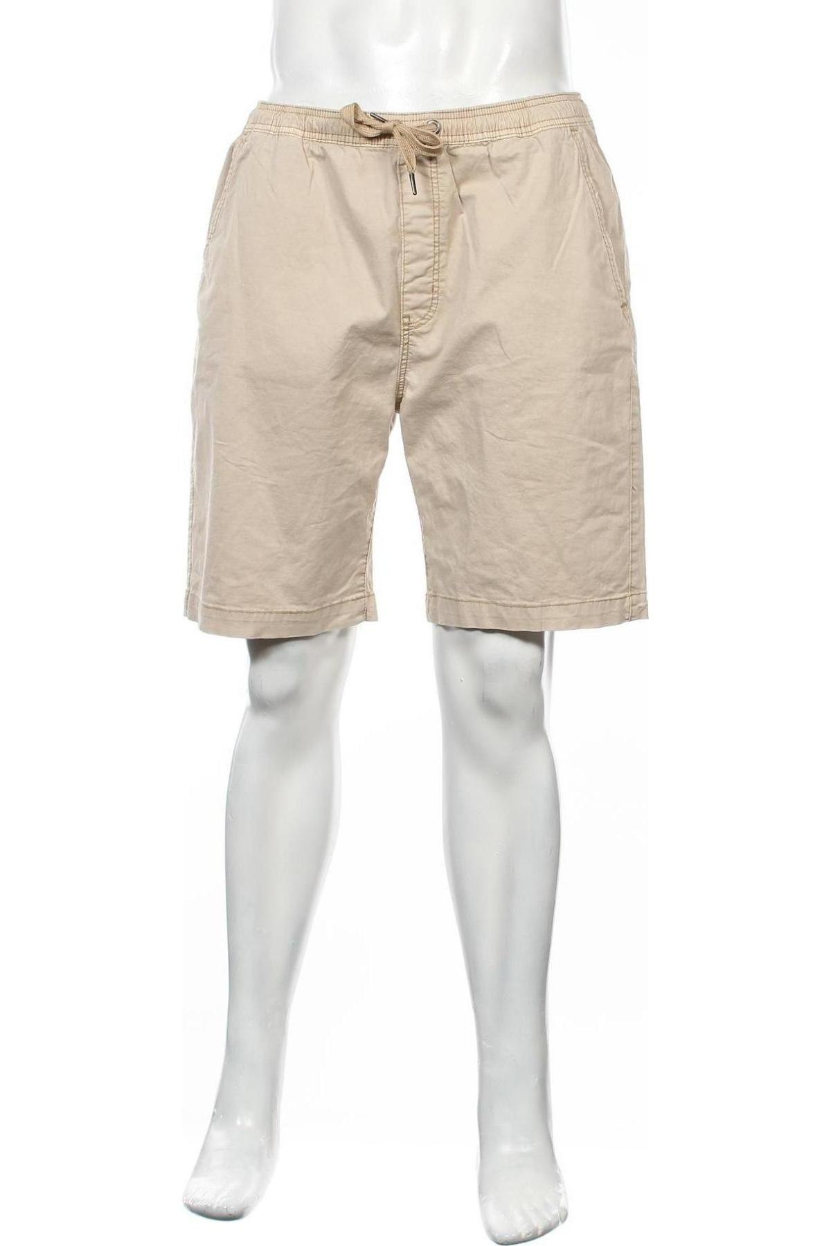Мъжки къс панталон Indicode, Размер XL, Цвят Бежов, 98% памук, 2% еластан, Цена 51,75 лв.