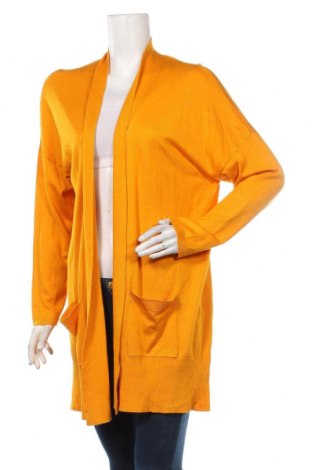 Γυναικεία ζακέτα Laura Torelli, Μέγεθος XL, Χρώμα Κίτρινο, 80% βισκόζη, 20% πολυαμίδη, Τιμή 8,91 €