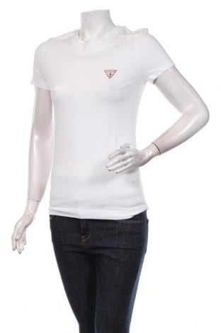 Дамска тениска Guess, Размер M, Цвят Бял, 95% памук, 5% еластан, Цена 91,00 лв.