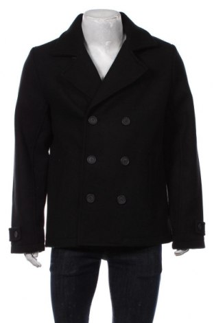 Ανδρικά παλτό Pier One, Μέγεθος L, Χρώμα Μαύρο, Τιμή 70,82 €