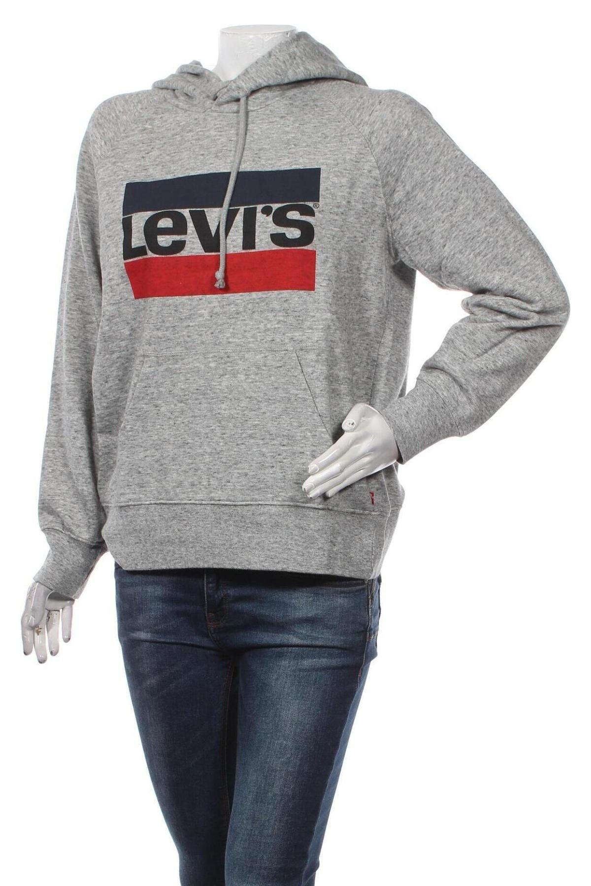 Γυναικείο φούτερ Levi's, Μέγεθος XS, Χρώμα Γκρί, 60% βαμβάκι, 40% πολυεστέρας, Τιμή 28,60 €