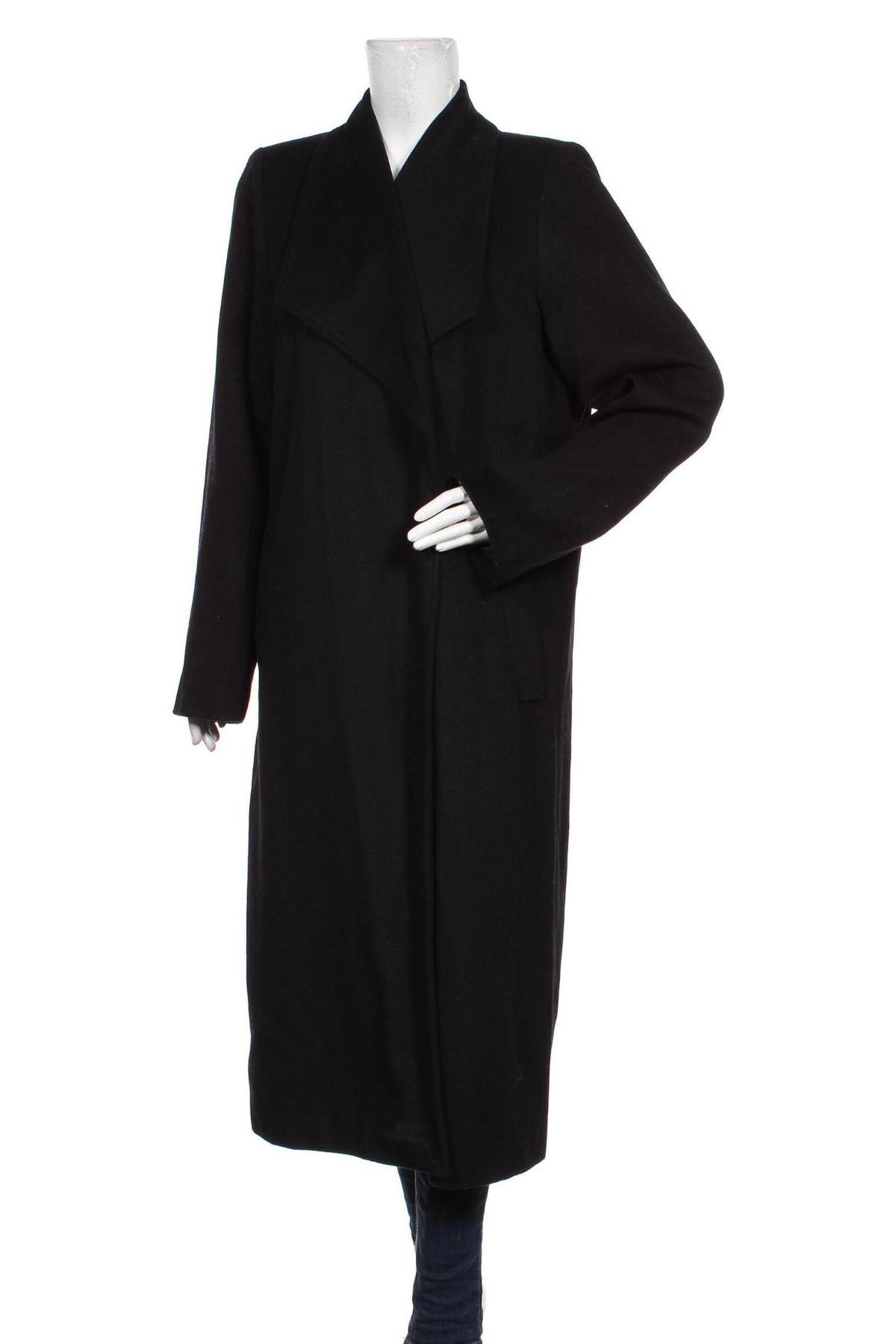 Γυναικείο παλτό Selected Femme, Μέγεθος L, Χρώμα Μαύρο, Τιμή 179,90 €
