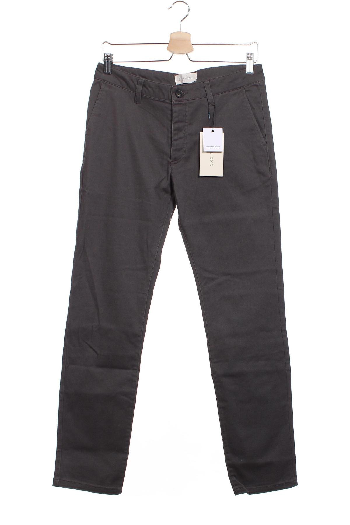 Мъжки панталон Pier One, Размер S, Цвят Сив, Цена 27,84 лв.
