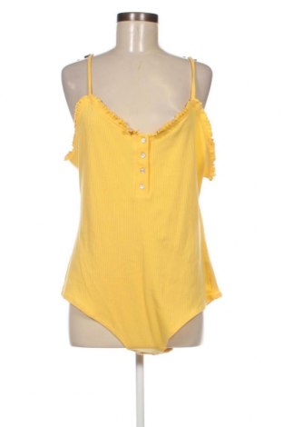 Дамска блуза - боди Kiabi, Размер XL, Цвят Жълт, Цена 13,23 лв.