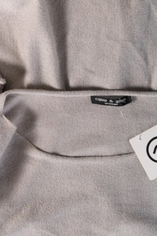 Γυναικεία μπλούζα Cable & Gauge, Μέγεθος M, Χρώμα Γκρί, Τιμή 3,01 €