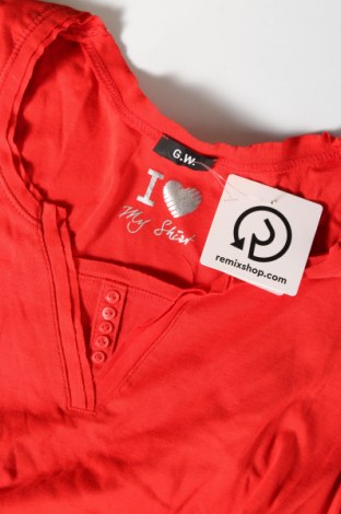 Damen Shirt G.W., Größe M, Farbe Rot, Preis 1,66 €