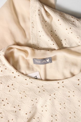 Дамска блуза Made With Love, Размер S, Цвят Бежов, Цена 19,00 лв.