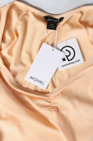 Дамска блуза Monki, Размер XXS, Цвят Бежов, Цена 6,24 лв.