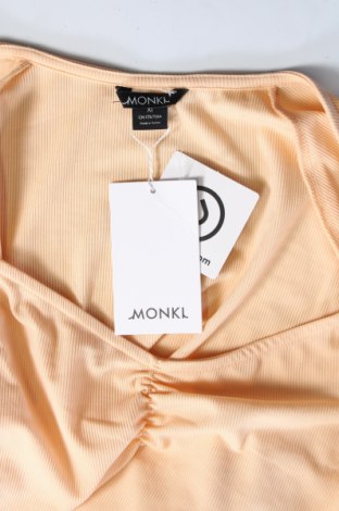 Γυναικεία μπλούζα Monki, Μέγεθος XL, Χρώμα  Μπέζ, Τιμή 3,35 €