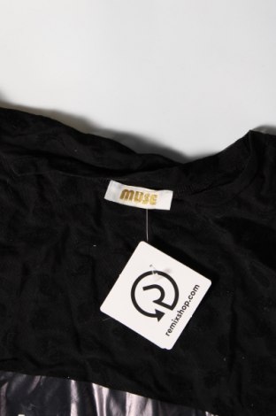 Γυναικεία μπλούζα Muse, Μέγεθος S, Χρώμα Μαύρο, Τιμή 2,35 €