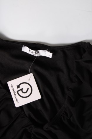 Γυναικεία μπλούζα NA-KD, Μέγεθος L, Χρώμα Μαύρο, Τιμή 7,87 €