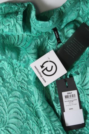 Γυναικεία μπλούζα ONLY, Μέγεθος 3XL, Χρώμα Πράσινο, Τιμή 9,69 €