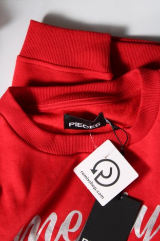 Γυναικεία μπλούζα Pieces, Μέγεθος S, Χρώμα Κόκκινο, Τιμή 4,54 €