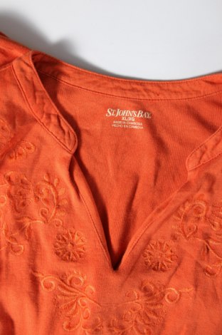 Γυναικεία μπλούζα St. John's Bay, Μέγεθος XL, Χρώμα Πορτοκαλί, Τιμή 5,51 €