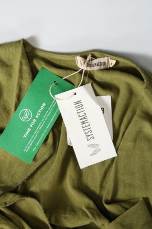 Γυναικεία μπλούζα System Action, Μέγεθος M, Χρώμα Πράσινο, Τιμή 5,20 €