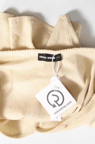 Damen Shirt Tally Weijl, Größe XS, Farbe Beige, Preis 6,07 €