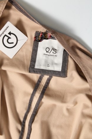 Damen Strickjacke Q/S by S.Oliver, Größe L, Farbe Beige, Preis 6,66 €