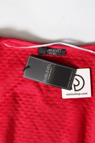 Γυναικεία ζακέτα Sublevel, Μέγεθος XL, Χρώμα Κόκκινο, Τιμή 10,67 €