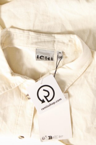 Γυναικείο πουκάμισο Ichi, Μέγεθος S, Χρώμα Εκρού, Τιμή 7,42 €