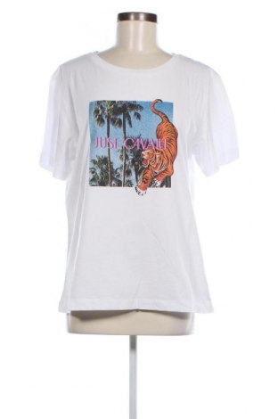 Γυναικείο t-shirt Just Cavalli, Μέγεθος XL, Χρώμα Λευκό, Τιμή 76,72 €
