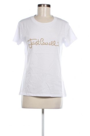 Damen T-Shirt Just Cavalli, Größe M, Farbe Weiß, Preis 68,54 €