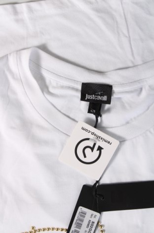 Γυναικείο t-shirt Just Cavalli, Μέγεθος M, Χρώμα Λευκό, Τιμή 61,38 €