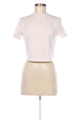 Γυναικείο t-shirt Viral Vibes, Μέγεθος M, Χρώμα  Μπέζ, Τιμή 5,44 €