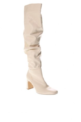 Γυναικείες μπότες Bershka, Μέγεθος 38, Χρώμα Εκρού, Τιμή 30,68 €