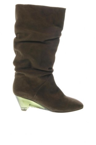Γυναικείες μπότες Clergerie, Μέγεθος 38, Χρώμα Πράσινο, Τιμή 278,39 €