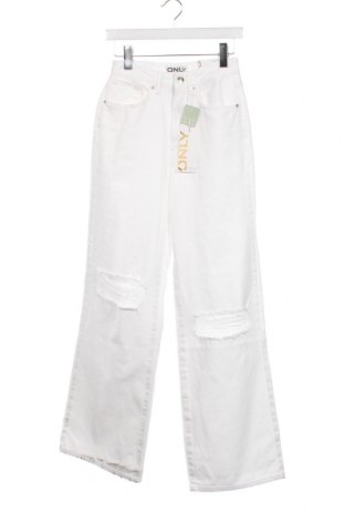 Γυναικείο Τζίν ONLY, Μέγεθος XS, Χρώμα Λευκό, Τιμή 9,81 €