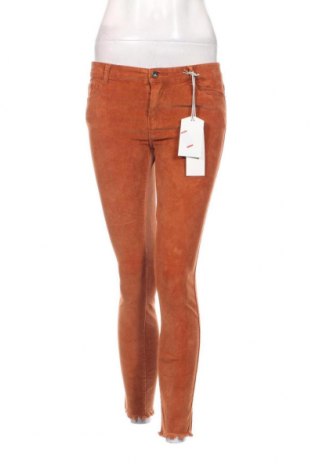 Γυναικείο κοτλέ παντελόνι Pull&Bear, Μέγεθος XS, Χρώμα Πορτοκαλί, Τιμή 6,40 €