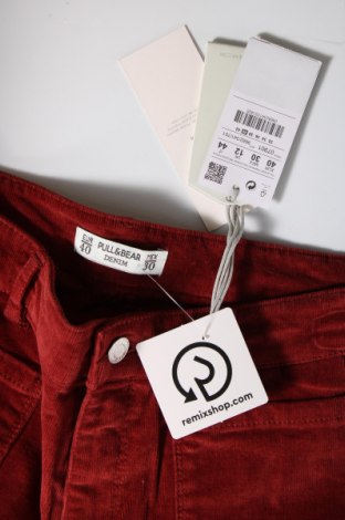Γυναικείο κοτλέ παντελόνι Pull&Bear, Μέγεθος M, Χρώμα Κόκκινο, Τιμή 3,79 €