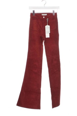 Γυναικείο κοτλέ παντελόνι Pull&Bear, Μέγεθος XXS, Χρώμα Κόκκινο, Τιμή 3,79 €