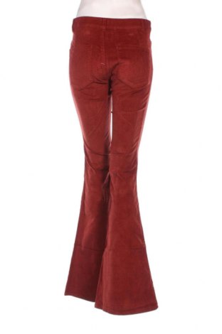 Pantaloni de velvet de femei Pull&Bear, Mărime S, Culoare Roșu, Preț 22,70 Lei
