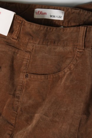 Γυναικείο κοτλέ παντελόνι S.Oliver, Μέγεθος S, Χρώμα Καφέ, Τιμή 44,85 €
