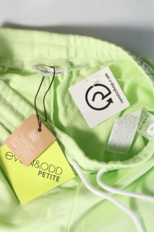 Γυναικείο κοντό παντελόνι Even&Odd, Μέγεθος XS, Χρώμα Πράσινο, Τιμή 7,19 €