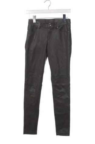 Pantaloni de piele pentru damă H&M Divided, Mărime XS, Culoare Gri, Preț 11,45 Lei