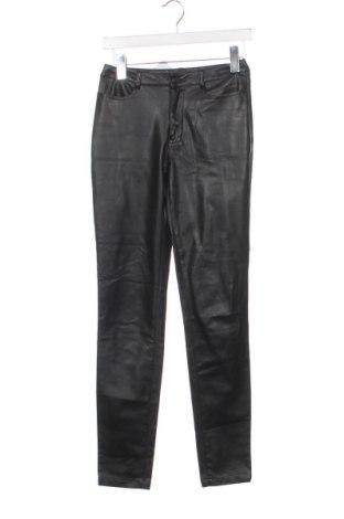Γυναικείο παντελόνι δερμάτινο Kiomi, Μέγεθος XS, Χρώμα Μαύρο, Τιμή 4,75 €