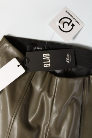 Dámske kožené nohavice  S.Oliver Black Label, Veľkosť S, Farba Zelená, Cena  75,26 €