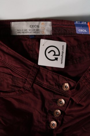 Dámske nohavice Cecil, Veľkosť M, Farba Červená, Cena  5,83 €