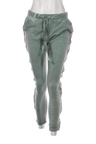 Дамски панталон Made In Italy, Размер M, Цвят Зелен, Цена 6,38 лв.