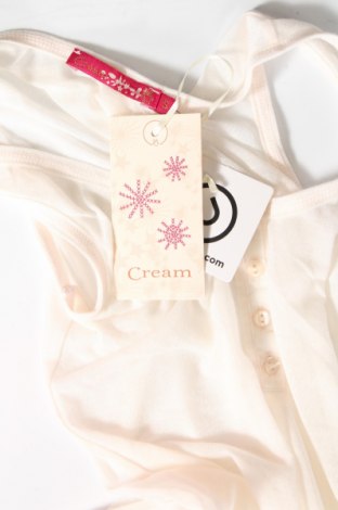 Γυναικείο αμάνικο μπλουζάκι Cream, Μέγεθος S, Χρώμα Εκρού, Τιμή 6,46 €
