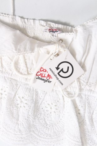 Γυναικείο αμάνικο μπλουζάκι Jennyfer, Μέγεθος L, Χρώμα Λευκό, Τιμή 5,09 €