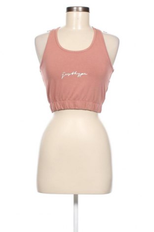 Γυναικείο αμάνικο μπλουζάκι Just Hype, Μέγεθος M, Χρώμα  Μπέζ, Τιμή 5,53 €