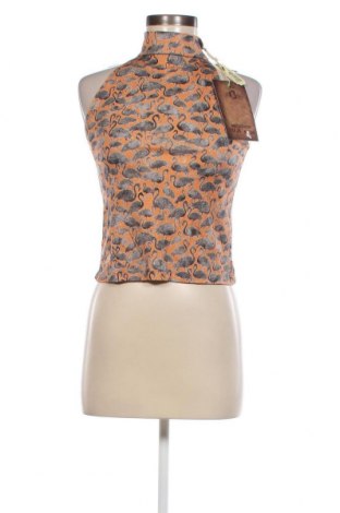 Γυναικείο αμάνικο μπλουζάκι Khujo, Μέγεθος S, Χρώμα Πορτοκαλί, Τιμή 13,46 €