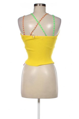 Γυναικείο αμάνικο μπλουζάκι Miss Sixty, Μέγεθος L, Χρώμα Κίτρινο, Τιμή 7,77 €